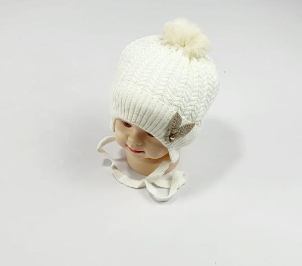 Шапка малютка арт.1015 (молочный)